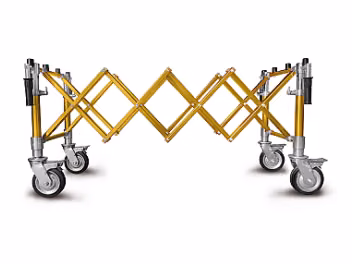Scherenwagen für Särge mit kleinen Rädern COMPACT - gold