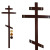 Orthodoxes Holzkreuz mit acht Enden